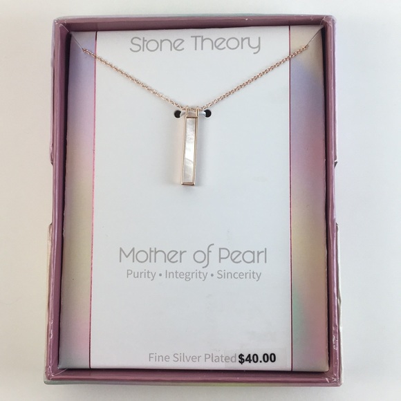Stone Theory Mother of Pearl Necklace - Picture 1 of 8